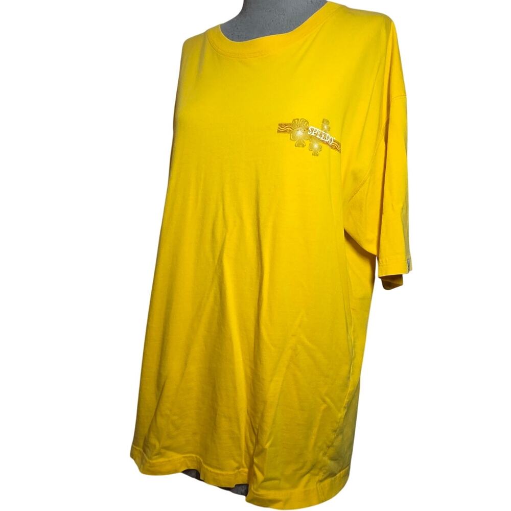 Speedo Yellow Cotton Tee Size XL